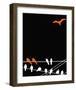 Abstract Birds II-Irena Orlov-Framed Art Print