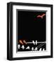 Abstract Birds II-Irena Orlov-Framed Art Print