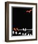 Abstract Birds II-Irena Orlov-Framed Art Print