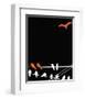 Abstract Birds II-Irena Orlov-Framed Art Print