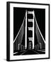 Abstract Black and White Bridge-nn555-Framed Art Print