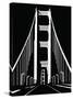 Abstract Black and White Bridge-nn555-Stretched Canvas