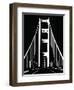 Abstract Black and White Bridge-nn555-Framed Art Print