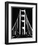 Abstract Black and White Bridge-nn555-Framed Art Print