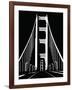 Abstract Black and White Bridge-nn555-Framed Art Print