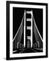 Abstract Black and White Bridge-nn555-Framed Art Print