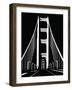 Abstract Black and White Bridge-nn555-Framed Art Print