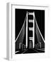 Abstract Black and White Bridge-nn555-Framed Art Print