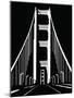 Abstract Black and White Bridge-nn555-Mounted Art Print