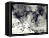 Abstract Black And White Ink Background-run4it-Framed Stretched Canvas