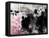 Abstract Black And White Ink Painting On Grunge Paper Texture - Artistic Stylish Background-run4it-Framed Stretched Canvas