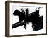 Abstract Black and White No.10-Robert Hilton-Framed Art Print