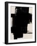 Abstract Black and White No.1-Robert Hilton-Framed Art Print