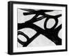 Abstract Black and White No.20-Robert Hilton-Framed Art Print