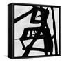 Abstract Black and White No.23-Robert Hilton-Framed Stretched Canvas