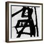 Abstract Black and White No.23-Robert Hilton-Framed Art Print