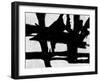 Abstract Black and White No.24-Robert Hilton-Framed Art Print