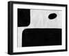 Abstract Black and White No.32-Robert Hilton-Framed Art Print