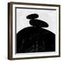 Abstract Black and White No.35-Robert Hilton-Framed Art Print