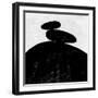 Abstract Black and White No.35-Robert Hilton-Framed Art Print