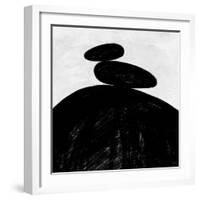 Abstract Black and White No.35-Robert Hilton-Framed Art Print