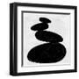 Abstract Black and White No.36-Robert Hilton-Framed Art Print