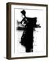 Abstract Black and White No.3-Robert Hilton-Framed Art Print