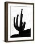 Abstract Black and White No.43-Robert Hilton-Framed Art Print