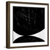 Abstract Black and White No.46-Robert Hilton-Framed Art Print