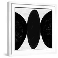 Abstract Black and White No.47-Robert Hilton-Framed Art Print