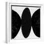 Abstract Black and White No.47-Robert Hilton-Framed Art Print