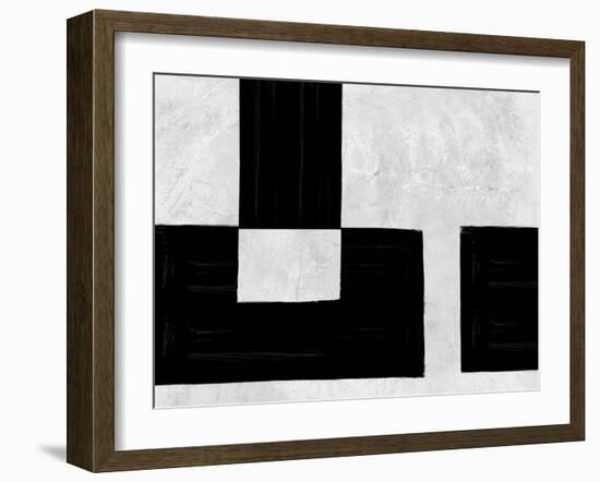 Abstract Black and White No.52-Robert Hilton-Framed Art Print