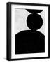 Abstract Black and White No.55-Robert Hilton-Framed Art Print