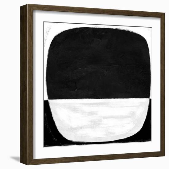 Abstract Black and White No.59-Robert Hilton-Framed Art Print