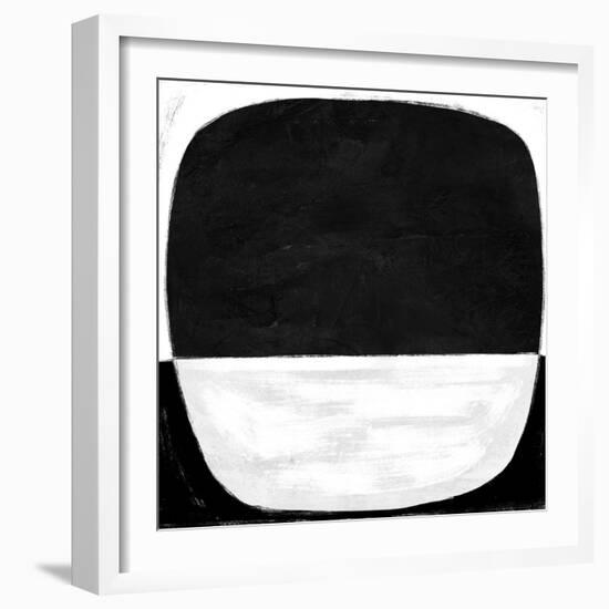 Abstract Black and White No.59-Robert Hilton-Framed Art Print