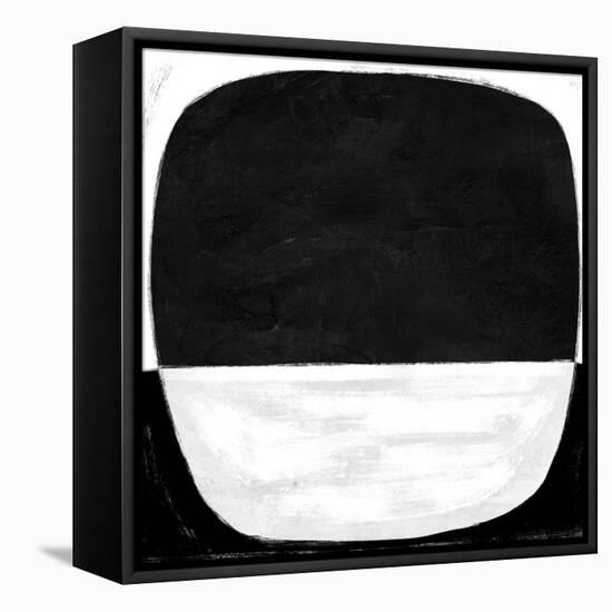 Abstract Black and White No.59-Robert Hilton-Framed Stretched Canvas