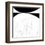 Abstract Black and White No.62-Robert Hilton-Framed Art Print