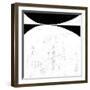 Abstract Black and White No.62-Robert Hilton-Framed Art Print