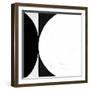 Abstract Black and White No.64-Robert Hilton-Framed Art Print