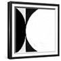 Abstract Black and White No.64-Robert Hilton-Framed Art Print