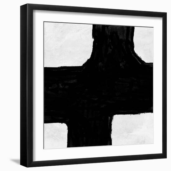 Abstract Black and White No.67-Robert Hilton-Framed Art Print