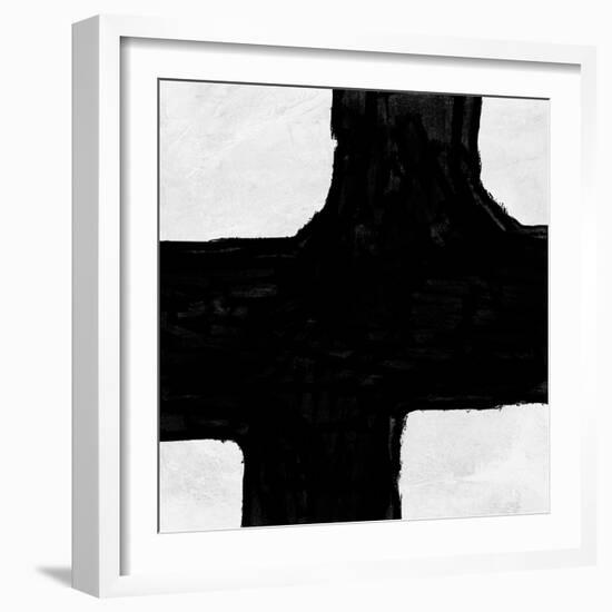 Abstract Black and White No.67-Robert Hilton-Framed Art Print