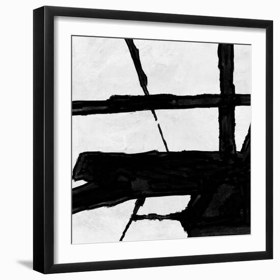 Abstract Black and White No.68-Robert Hilton-Framed Art Print