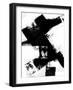 Abstract Black and White No.8-Robert Hilton-Framed Art Print