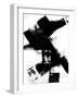 Abstract Black and White No.8-Robert Hilton-Framed Art Print