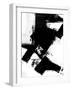 Abstract Black and White No.9-Robert Hilton-Framed Art Print