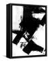 Abstract Black and White No.9-Robert Hilton-Framed Stretched Canvas