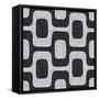 Abstract Black And White Pavement Pattern-cienpies-Framed Stretched Canvas