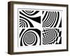 Abstract - Black And White-frenta-Framed Art Print