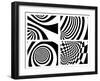 Abstract - Black And White-frenta-Framed Art Print